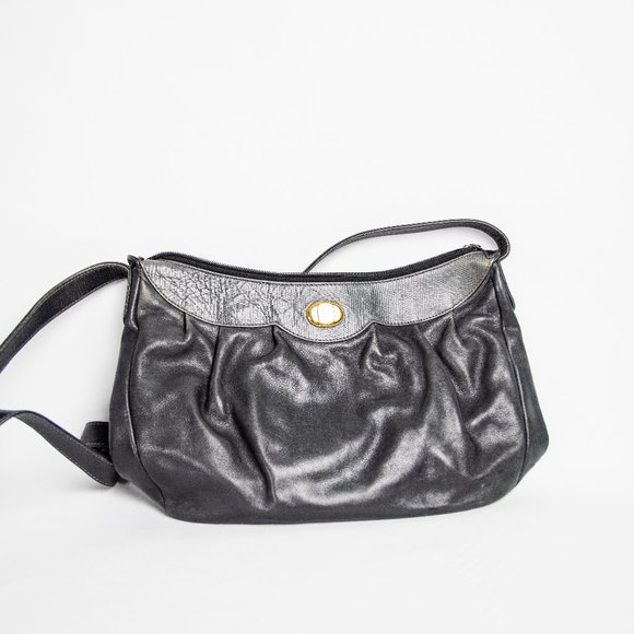 Mark Cross - Vintage Purse w/Snake Skin Upper - - Picture 1 of 8